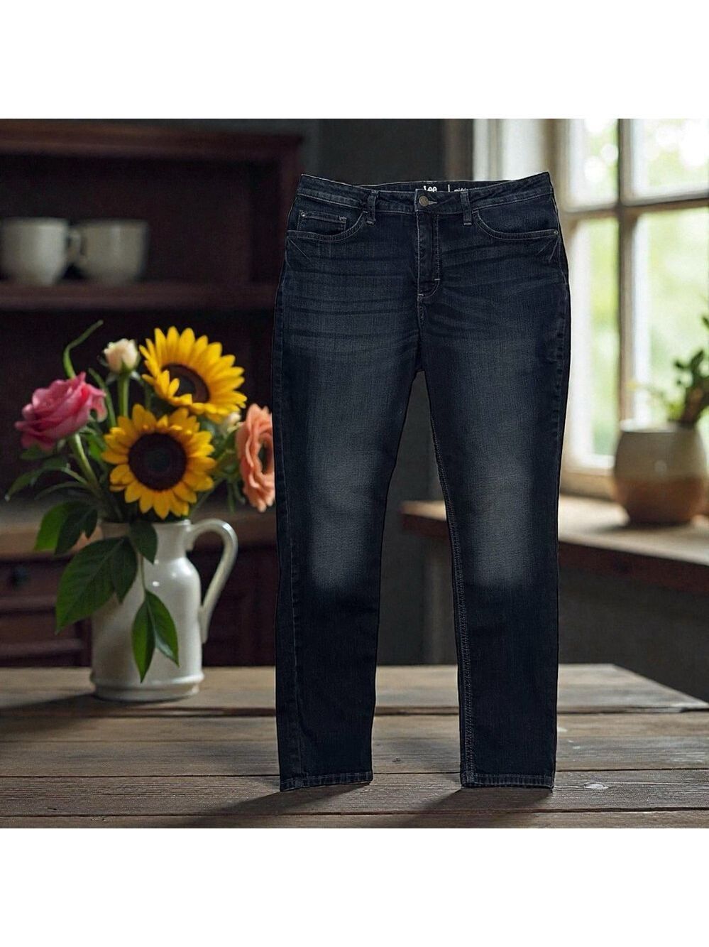 Riders By Lee Mid-Rise Skinny Jeans Womens 16 L BLUE Denim Jeans